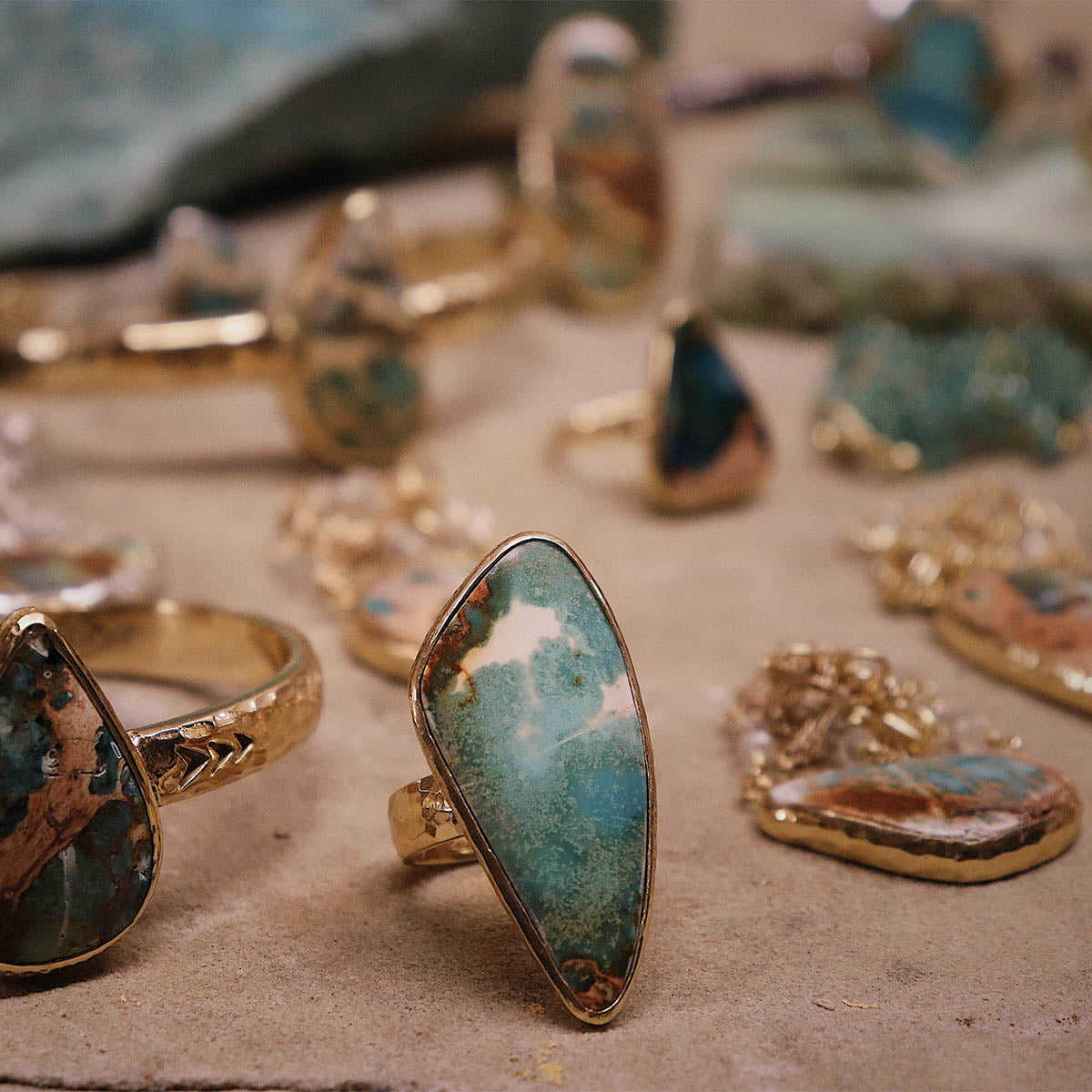 Copper Chrysocolla Ring