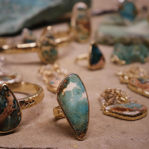 Copper Chrysocolla Ring