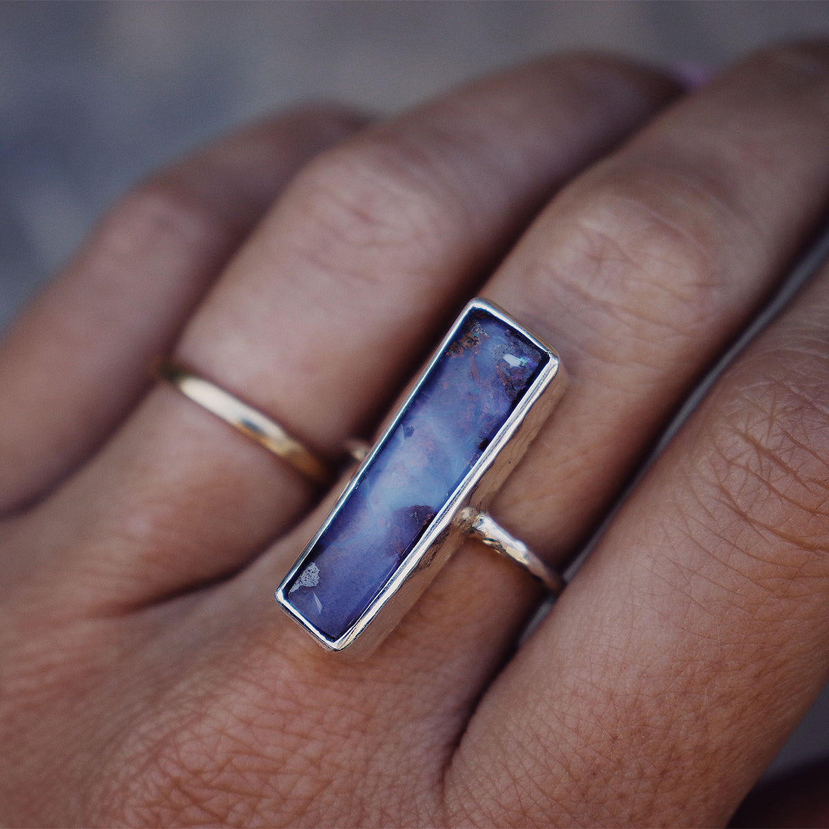 Boulder Opal Elfin Ring