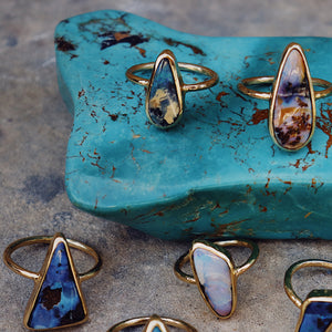 Boulder Opal Elfin Ring