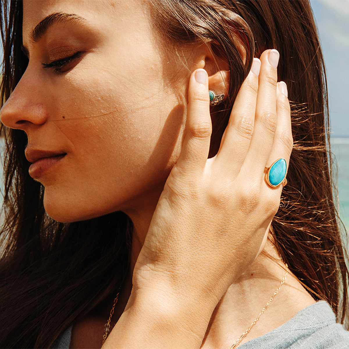 Andean Opal Elfin Ring
