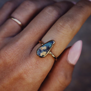 Boulder Opal Elfin Ring