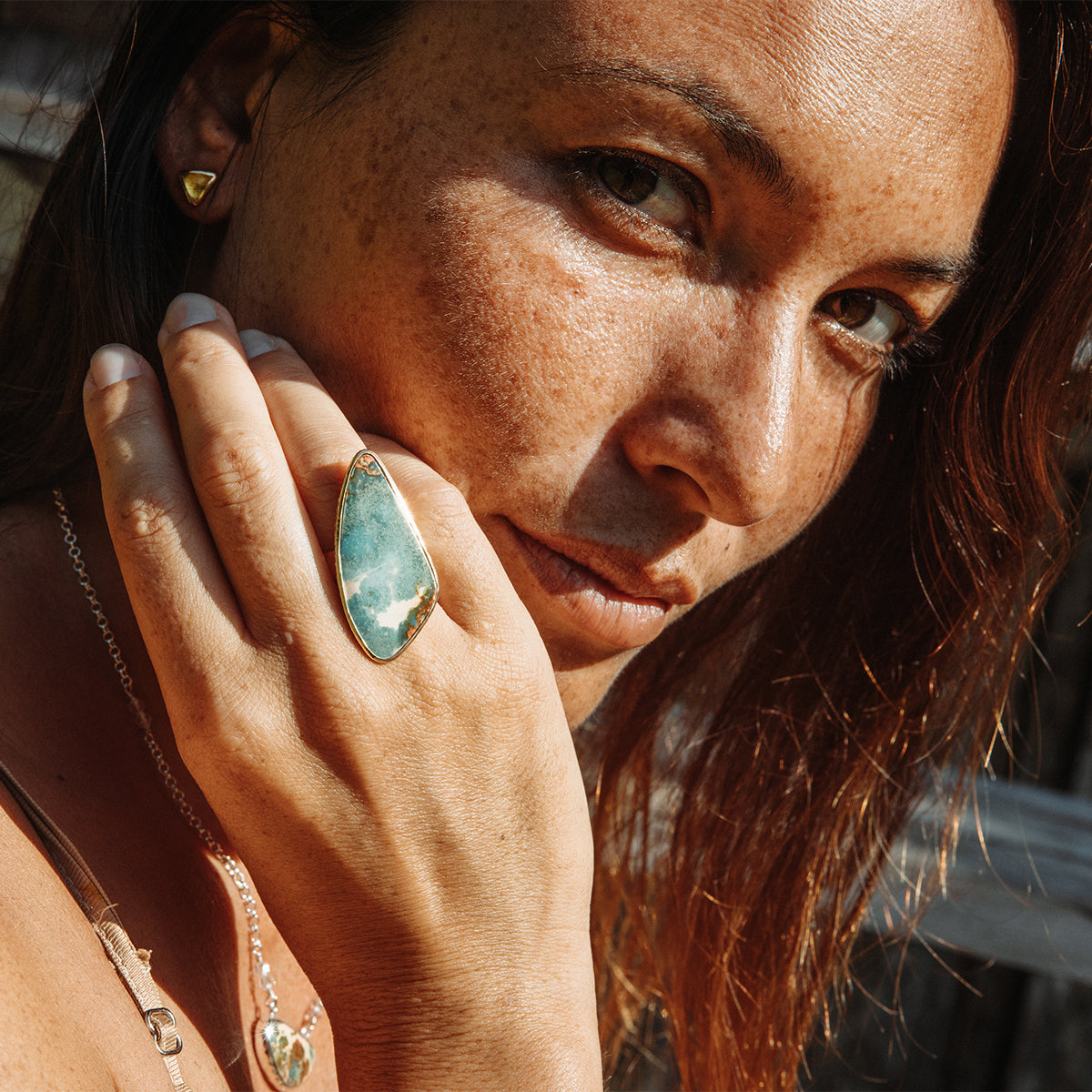 Copper Chrysocolla Ring