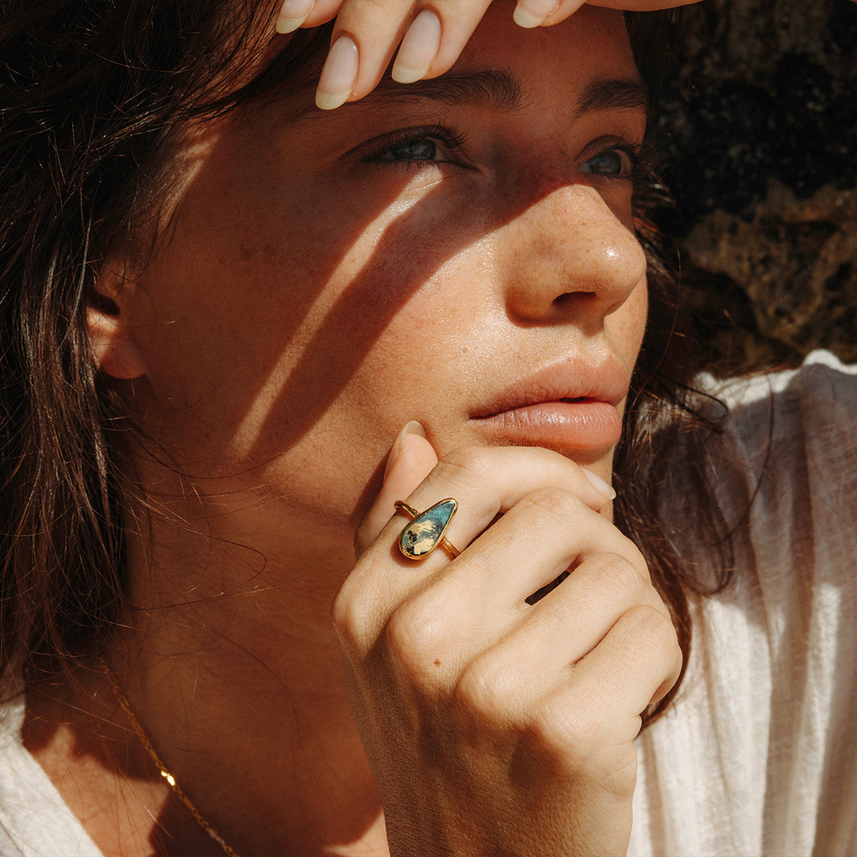 Boulder Opal Elfin Ring