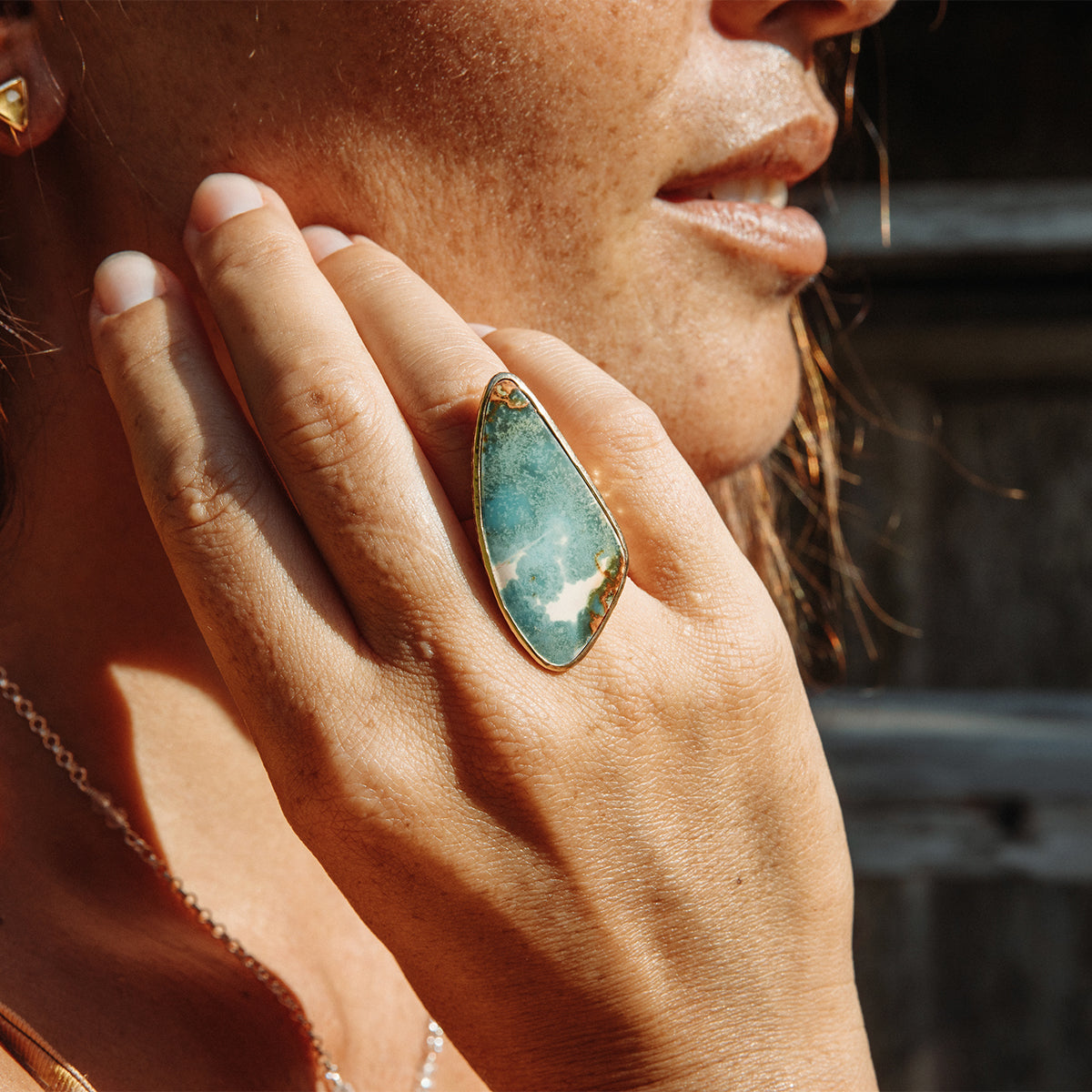 Copper Chrysocolla Ring