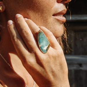 Copper Chrysocolla Ring
