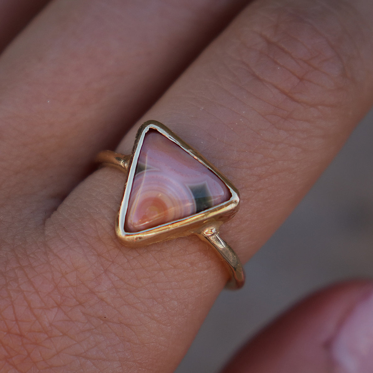 Ocean Jasper Elfin Ring