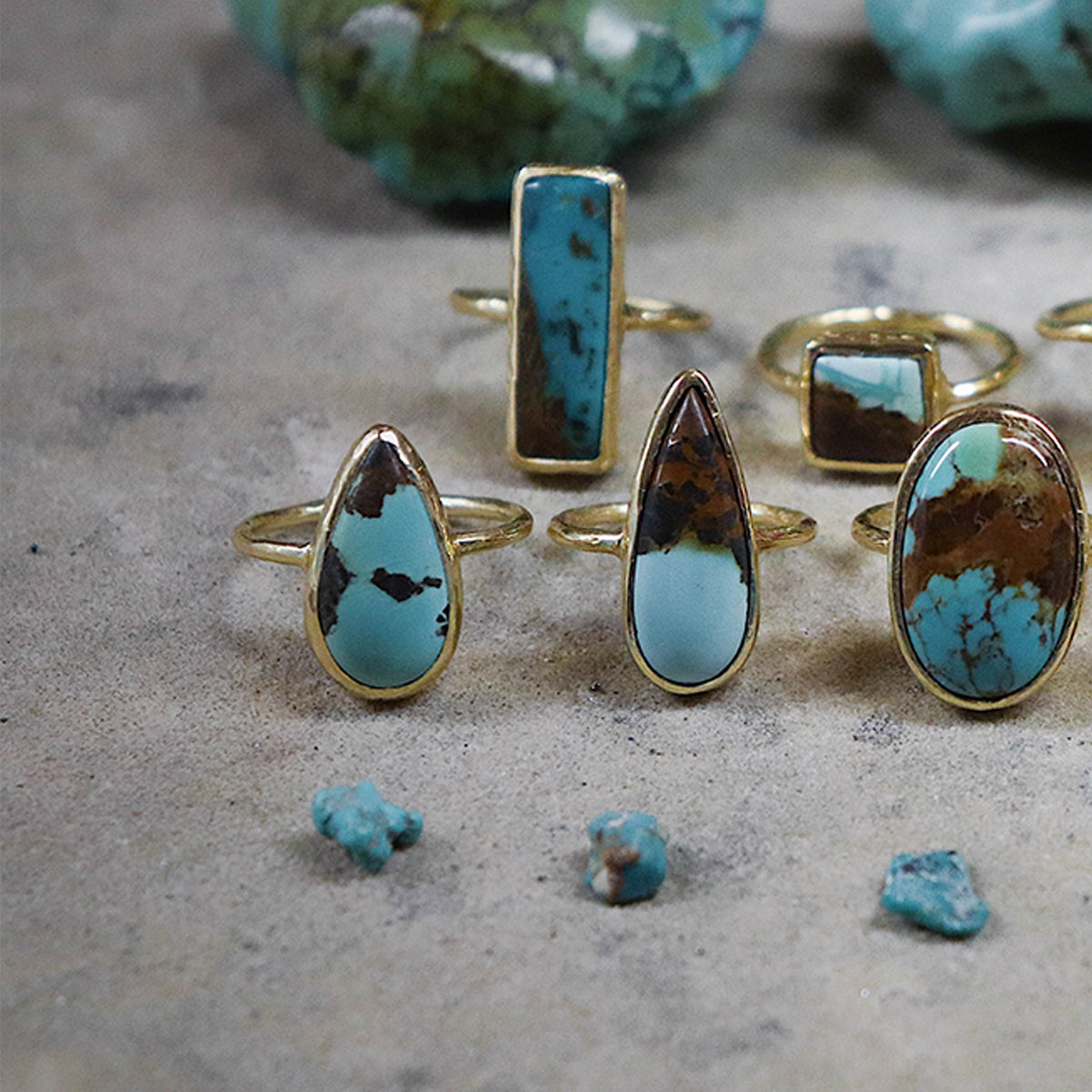 Royston Turquoise Elfin Ring