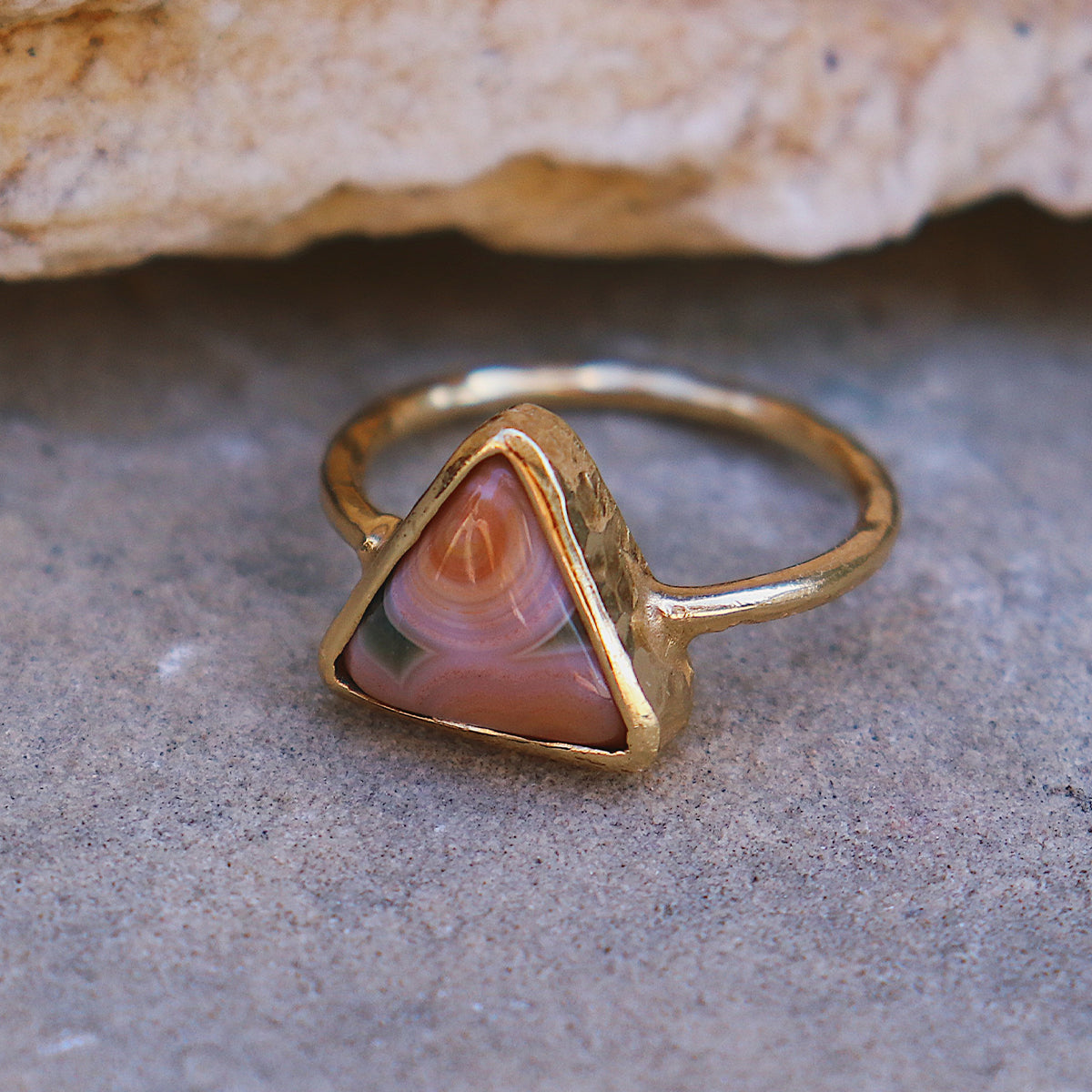 Ocean Jasper Elfin Ring