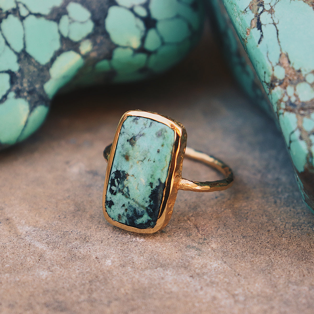 Bedouin Turquoise Elfin Ring