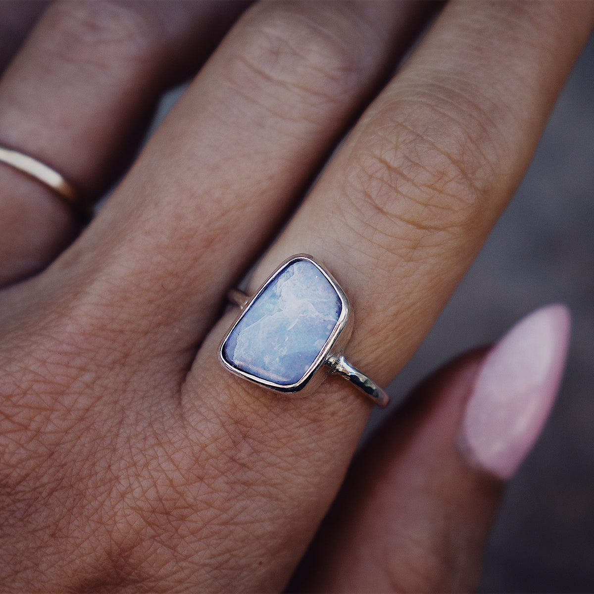 Boulder Opal Elfin Ring