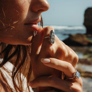 Boulder Opal Elfin Ring