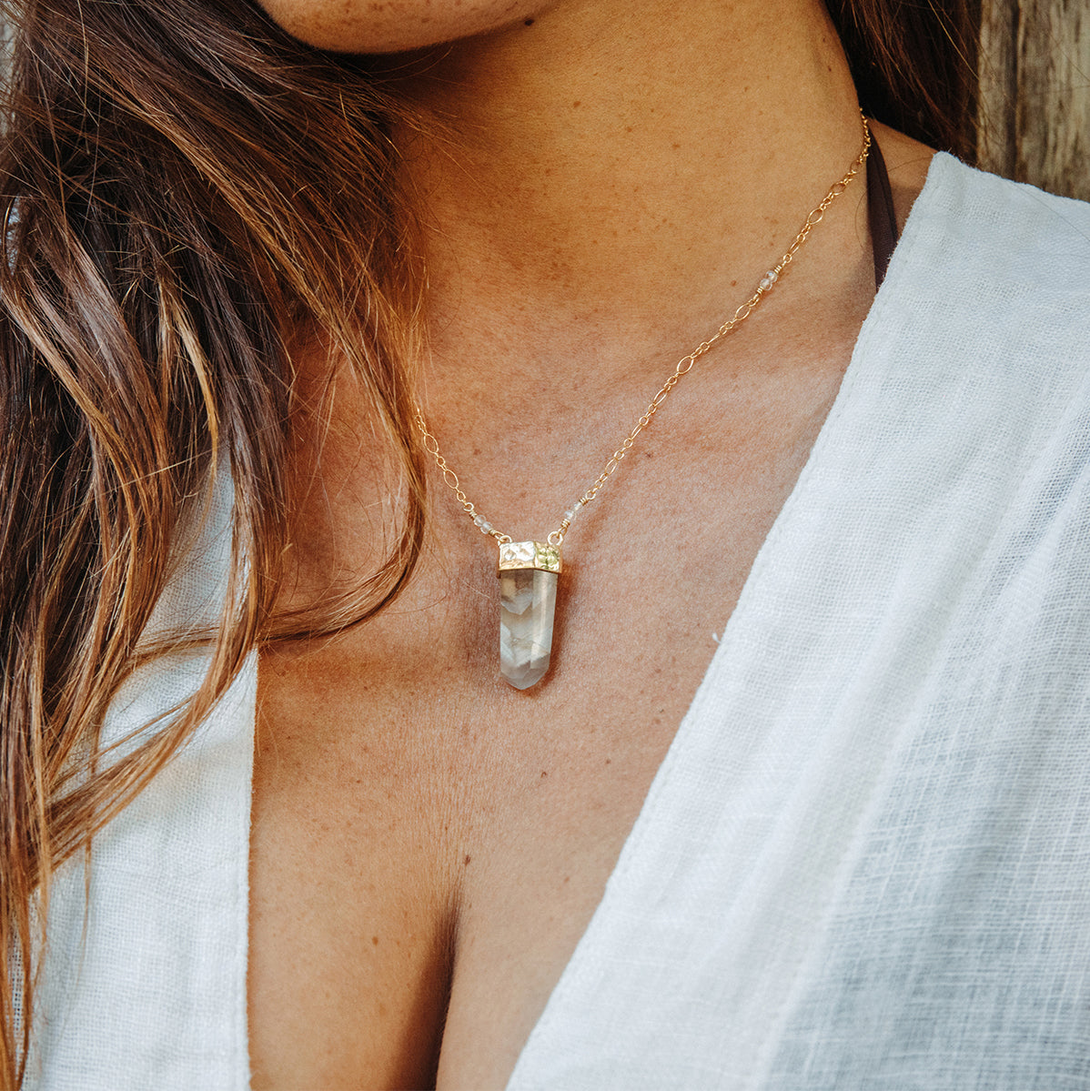 Rose Phantom Wand Necklace