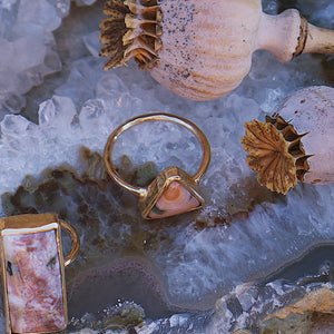 Ocean Jasper Elfin Ring