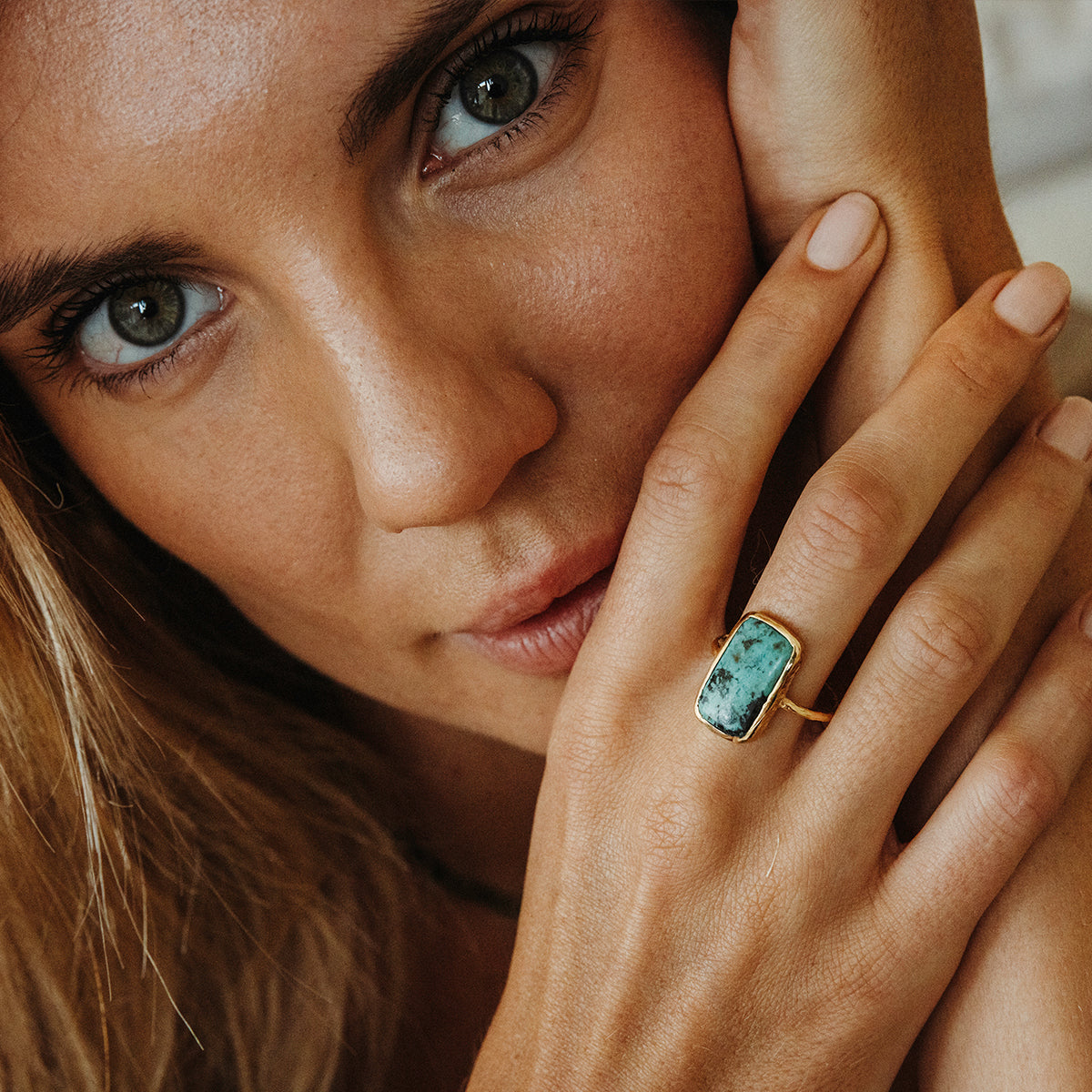 Bedouin Turquoise Elfin Ring