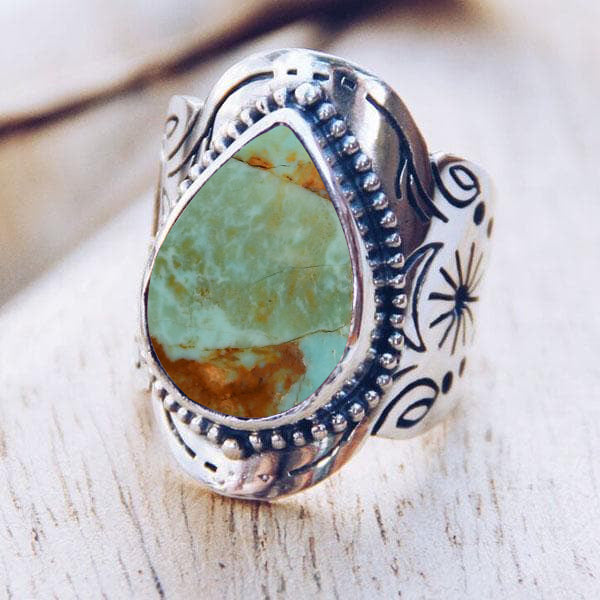 Spirit Ring :: Turquoise Tear