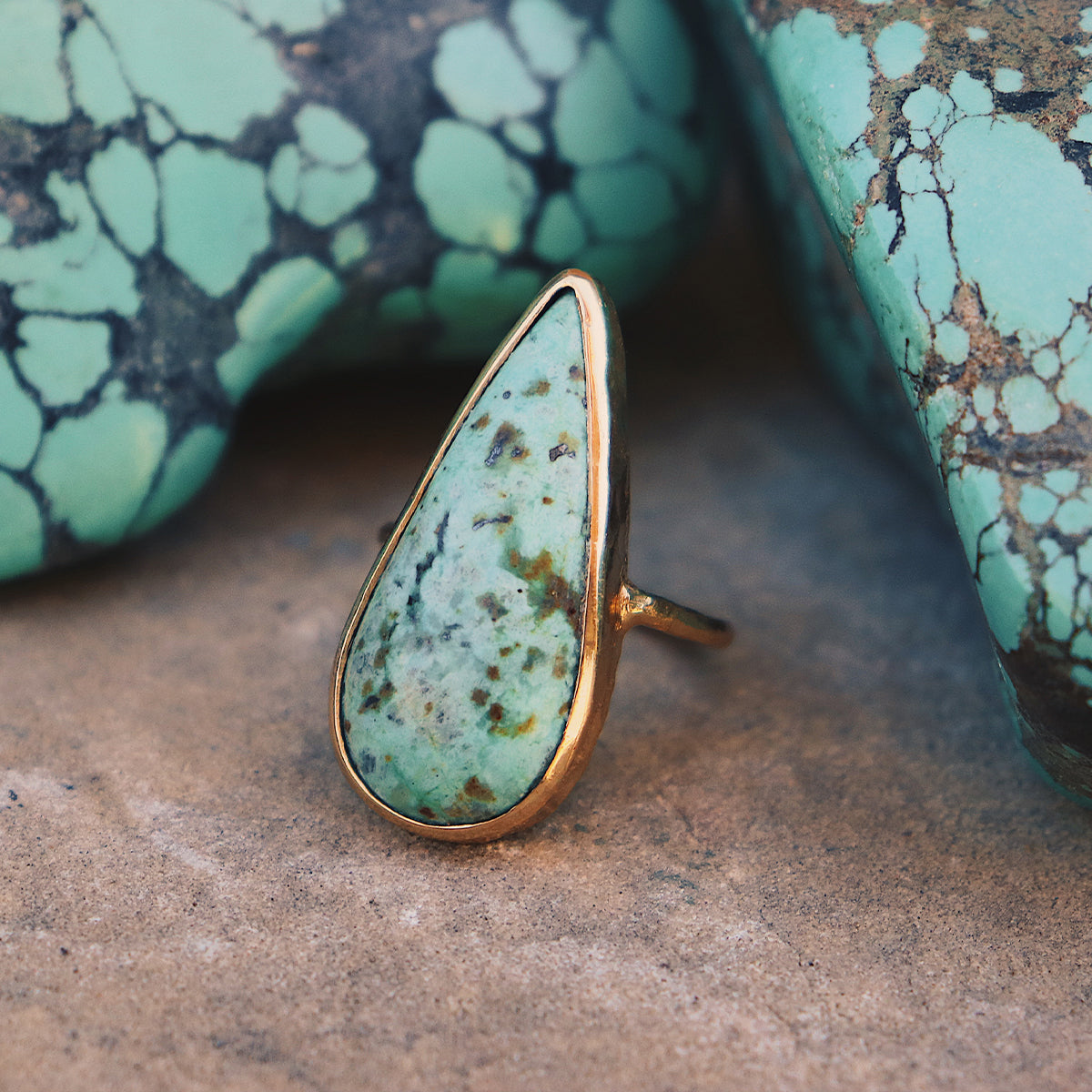 Bedouin Turquoise Elfin Ring