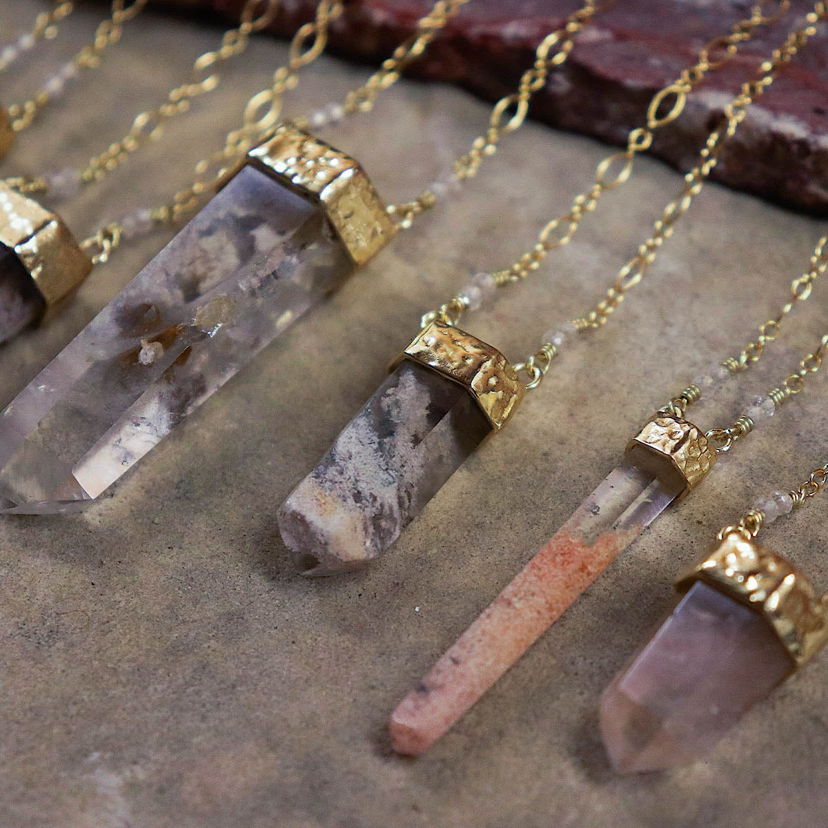 Rose Phantom Wand Necklace