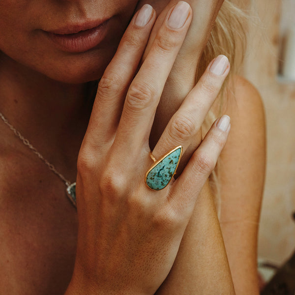 【Bahgsu Jewels】Winged Turquoiseリング Winged Ring || Turquoise - Bahgsu