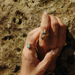 Boulder Opal Elfin Ring