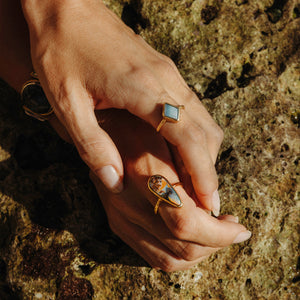 Boulder Opal Elfin Ring