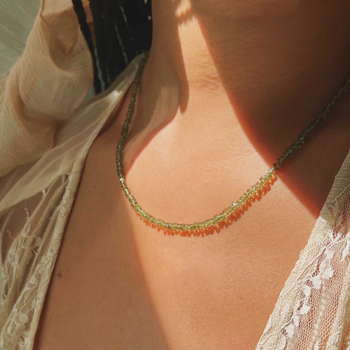 moldavite  || Gemstone Necklace