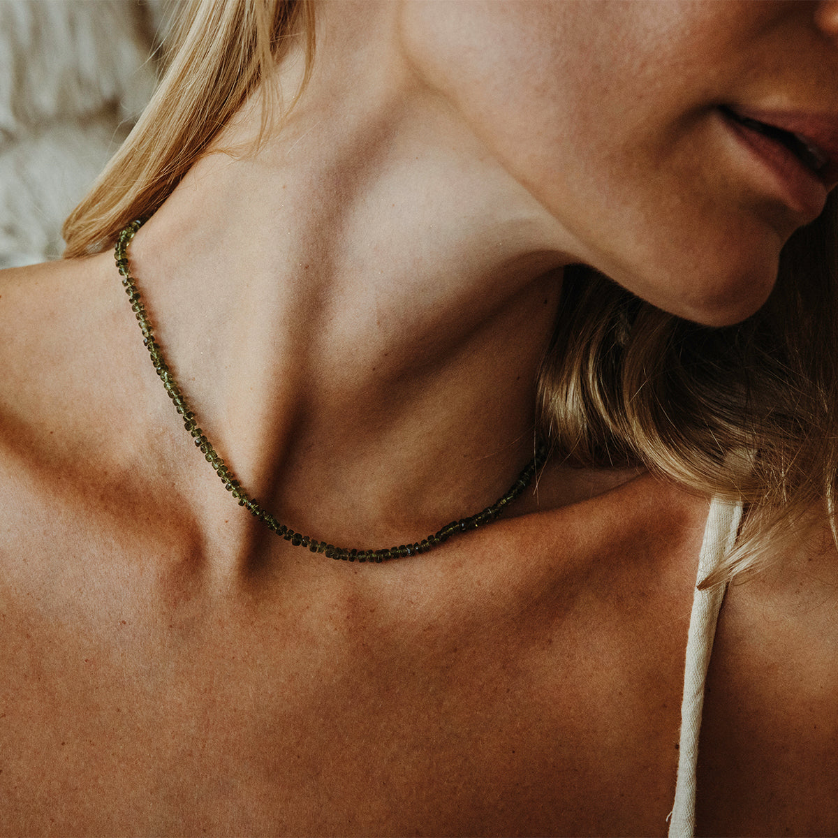 moldavite  || Gemstone Necklace