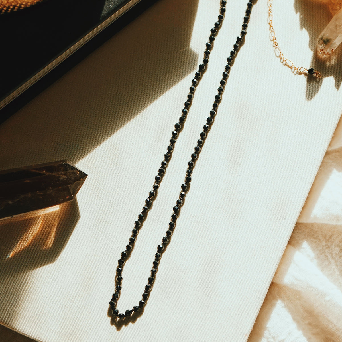 black spinel || Gemstone Necklace