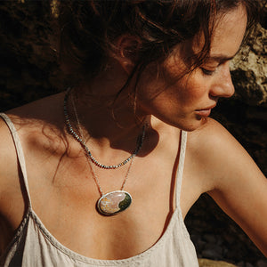 boulder opal || Gemstone Necklace