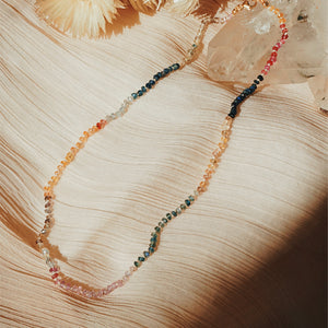 Rainbow Sapphire || Gemstone Necklace