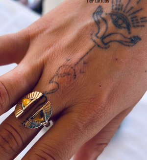 Shape Shift Ring || Faceted Citrine