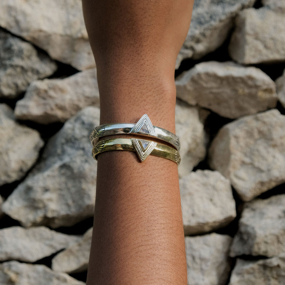Hold Space Cuff || Citrine