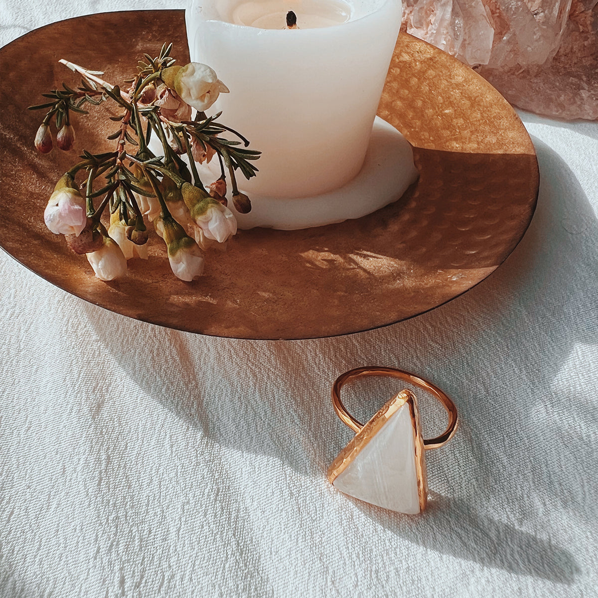 Moonstone Elfin Ring ||  Pyramid