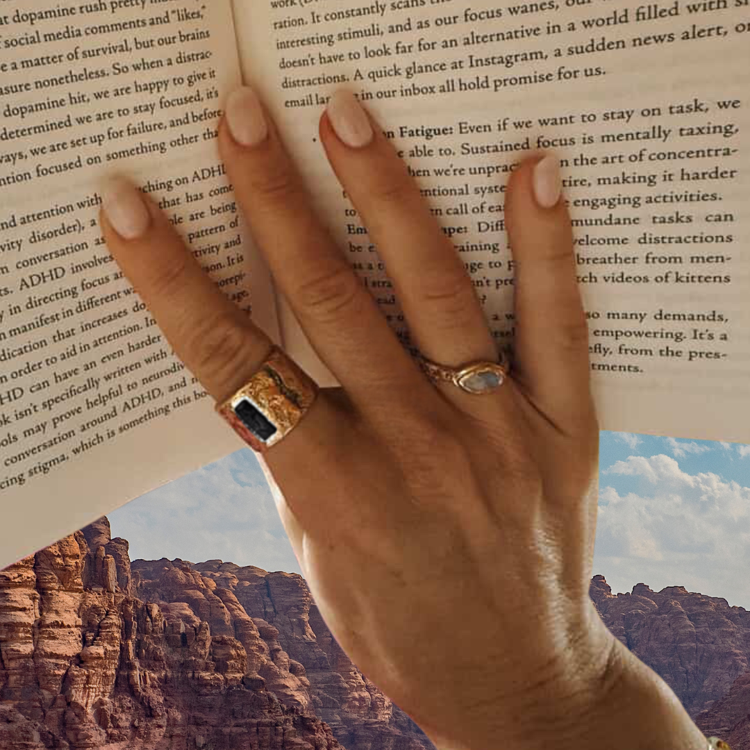 Intuition Ring || Obsidian