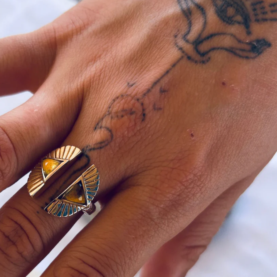 Shape Shift Ring || Faceted Citrine