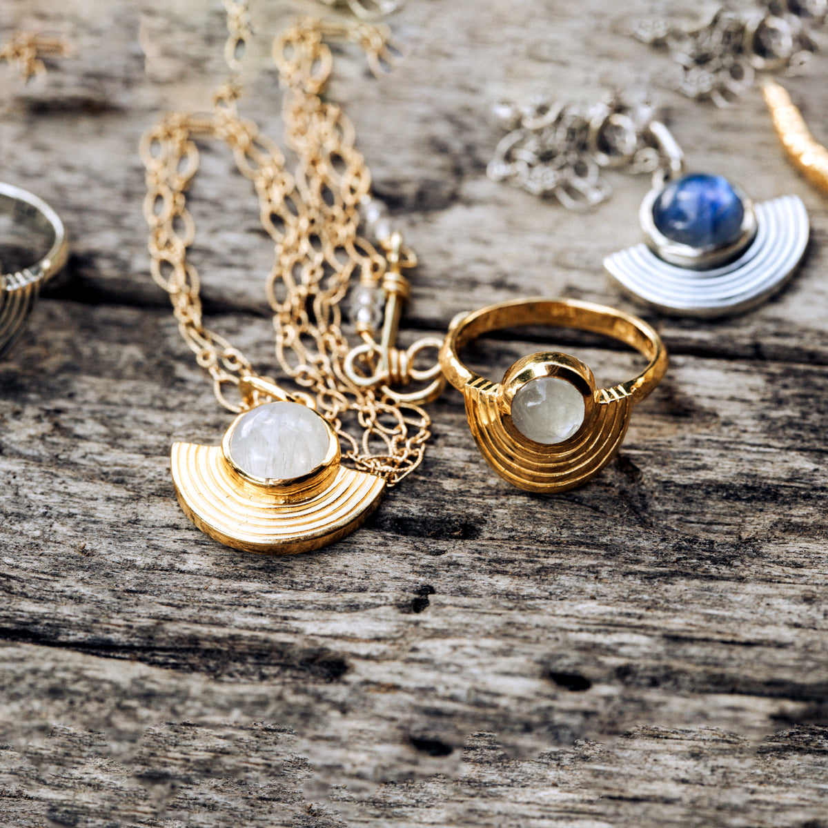 CUSTOM - Be Open Ring || Moonstone