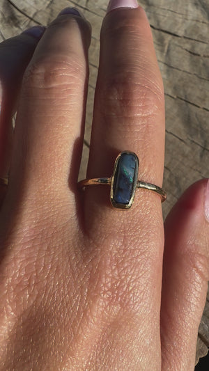 Boulder Opal Elfin Ring