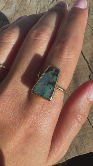 Boulder Opal Elfin Ring