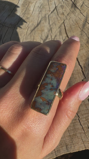 Boulder Opal Ring