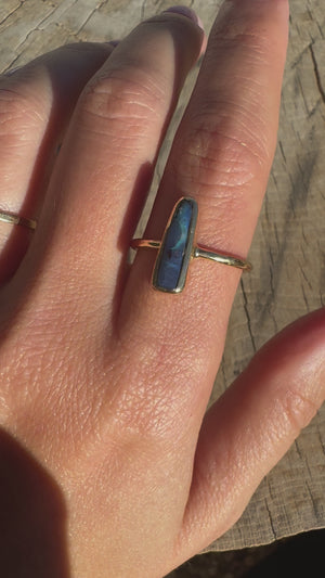 Boulder Opal Elfin Ring