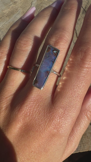 Boulder Opal Elfin Ring