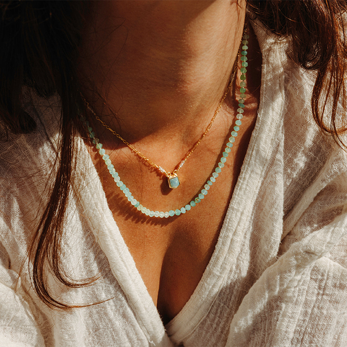 chrysoprase || Gemstone Necklace