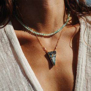 chrysoprase || Gemstone Necklace