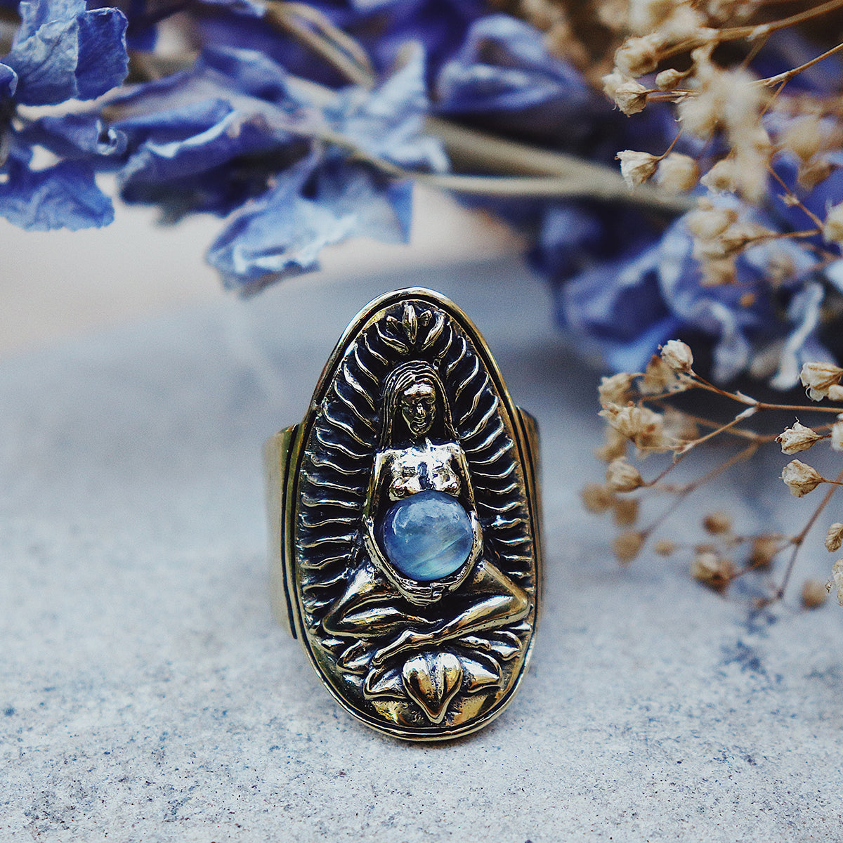 Goddess Ring || Brass