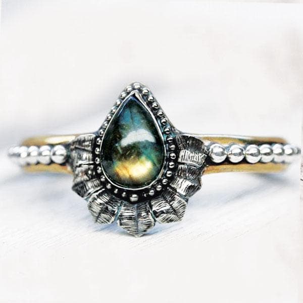 Lotus Cuff || Labradorite