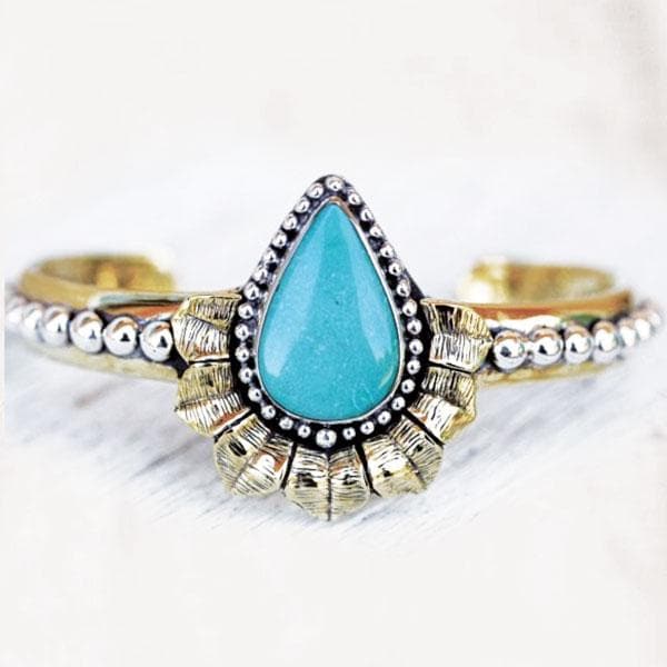 Lotus Cuff || Turquoise