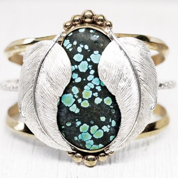 Kinship Cuff :: Turquoise Oval