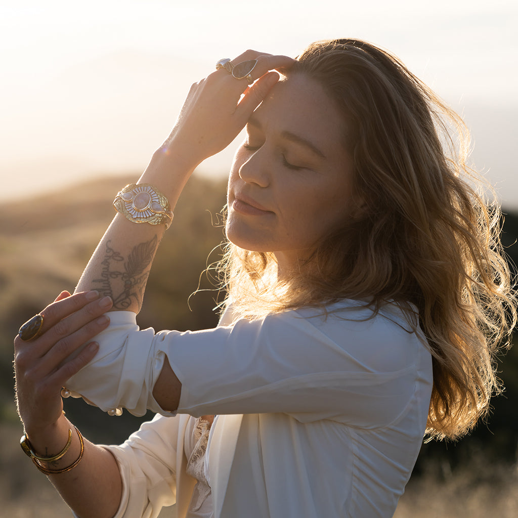 Rebirth Cuff || moonstone