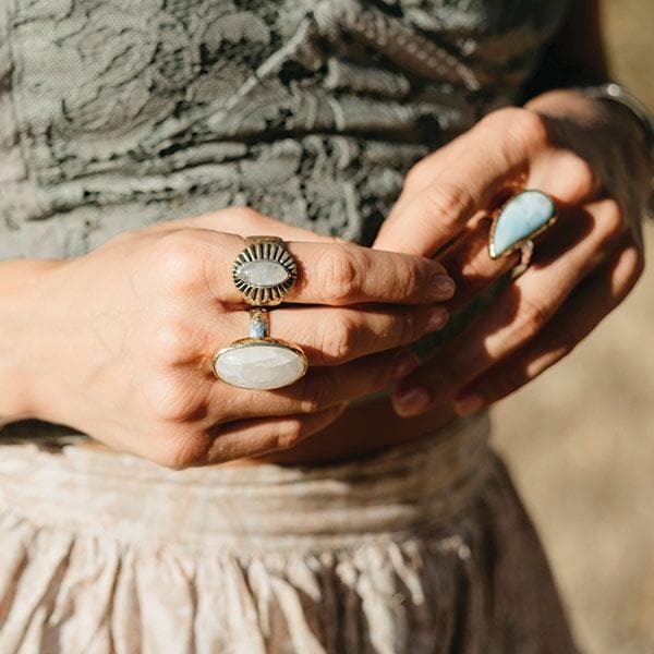 Free Spirit Ring || Moonstone
