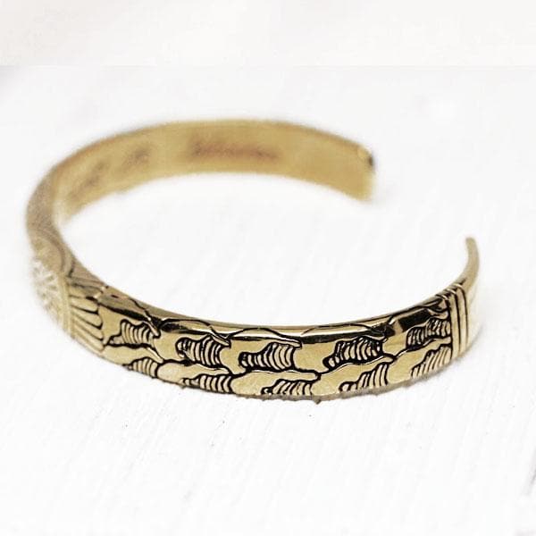 サーファー/STREET人気【Bahgsu Jewels】Light Waves Cuff SL Light Waves Cuff || Men - Bahgsu